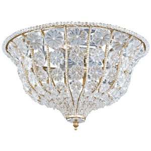  Crystorama Signature Burnished Gold 16 Wide Ceiling Light 