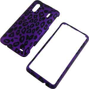  Purple Leopard Print Protector Case for HTC Hero 4G 