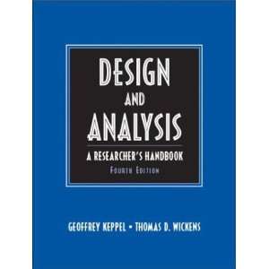  Design and Analysis A Researchers Handbook (4th Edition 