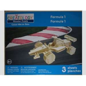  Formula 1 Race Car   Creatology Wooden 3 D Puzzle Toys 