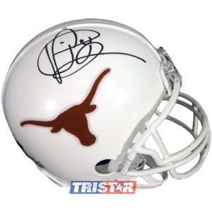   Young Autographed/Hand Signed University of Texas Replica Mini Helmet