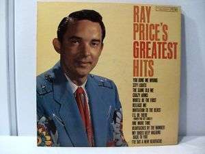 Ray Prices Greatest Hits   LP   1961  