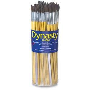 Dynasty Camel Round Brushes   Camel Round Brushes, Canister Set of 72