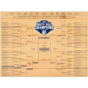   Final Four 12x16 Game Used Court Piece with Championship Bracket Logo