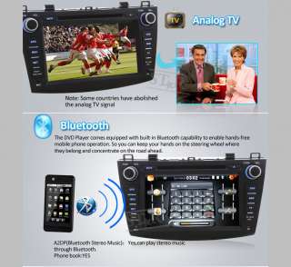   GPS Navigation DVD Player Radio Stereo Unit for Mazda3 2010 2011 2012