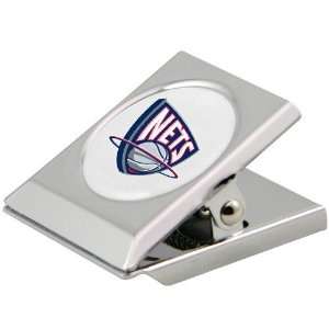  New Jersey Nets Silver Heavy Duty Magnetic Chip Clip 