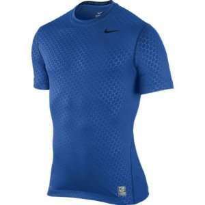  NIKE PRO COMBAT FITTED SHORT SLEEVE DEFLX PRINT TOP (MENS 