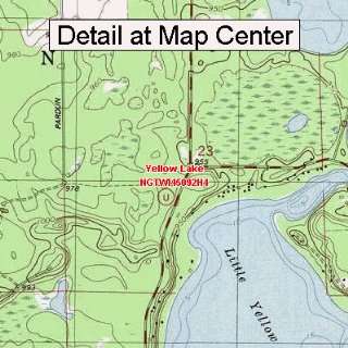   Map   Yellow Lake, Wisconsin (Folded/Waterproof)