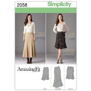  Sewing Pattern 2058 Misses and Plus Size Amazing Fit Skirt 