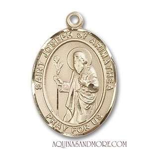  St. Joseph of Arimathea Large 14kt Gold Medal Jewelry