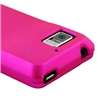 Pink+Clear+Blue Hard Cover Case+Privacy Film For Motorola Droid Bionic 