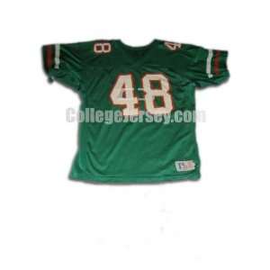 Green No. 48 Game Used Florida A&M All Pro Image Football Jersey 