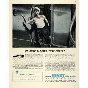   Iron James G. Maguire Navy Liberty Ship WWII War Production   Original