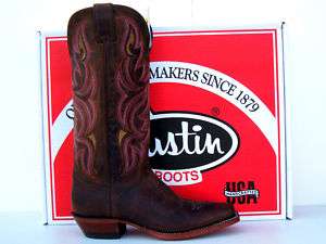 Justin Punchy Womens Dark Brown Vintage Cowgirl Boots  