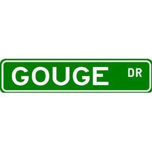  GOUGE Street Name Sign ~ Family Lastname Sign ~ Gameroom 
