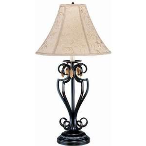  Stamford Black Wrought Iron Table Lamp