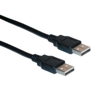  USB Type A Male / Type A Male Cable, 2.0 Version, Black, 10 ft. USB 