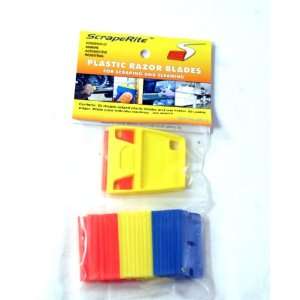  Scraperite Plastice Razor Blades   25 Multi Pack 
