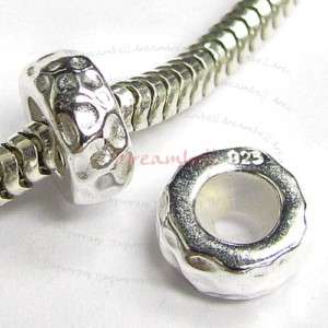 Sterling Silver Stopper Rubber European Bead Charm  