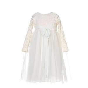   Baby Toddler Little Girls Ivory Occasion Dress Girl 12M 6X Baby