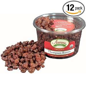 Aurora Products Inc. Raisins, Thompson Organic, 11 Ounce Tub (Pack of 