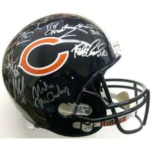 2010 Team Signed Chicago Bears Fullsize Helmet  Sports 