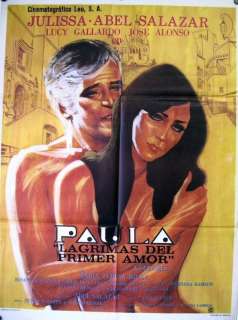 305 PAULA LAGRIMAS DEL PRIMER AMOR Mexican poster 1968  