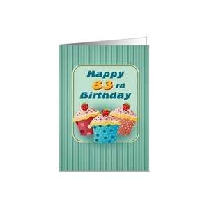  83 years old Cupcakes Birthday Greeting Cards Card Toys 