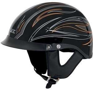  AFX FX 200 Pinstripe Helmet   X Large/Black w/ Orange Pin 