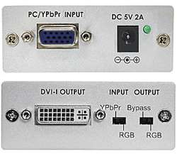   Interconnects For PC VGA To DVI D Digital Video Format Converter