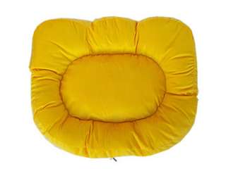 style mat donut reversible yellow black dog bed cat bed
