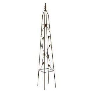  Panacea Products Narrow Forged Twig Trellis with Leaves 