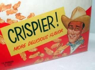 1950s POST GRAPE NUTS UN OPENED CEREAL BOX w ROY ROGERS  