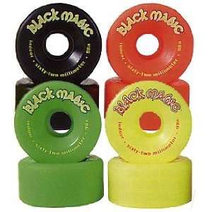  Roller skate wheels   Black Magic   Yellow Sports 