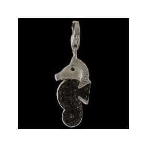  STERLING SILVER, AUTHENTIC CARLO BIAGI, SEAHORSE   PAVE 
