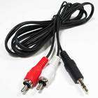 SF Cable 50ft 3.5mm Stereo Male to 2 RCA Male Splitter Cable