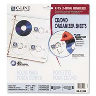 Line CLI61948   Deluxe CD Ring Binder Storage Pages, Standard 
