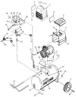 CRAFTSMAN Air compressor Air compressor diagram Parts  Model 