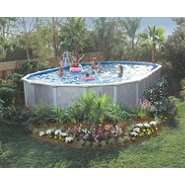GSM 15 x 30 Oval Vero Beach Above Ground Pool Package, 52 Height 