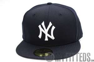   Yankees Navy Blue White Grey Brim Retro 1999 59Fifty New Era Fitted