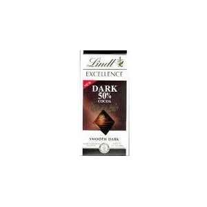 Lindt Excellence Bar (Dark Chocolate 50% Cocoa)   Pack of 4  