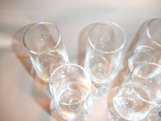 Perfect Clear Champagne Flutes Ribbed Stem  