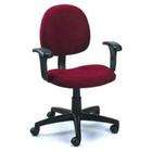 Boss Mid Back Fabric Task Chair With No Arms   B9090   Black