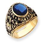 goldia 14k Gold Mens Military Ring