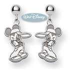 Disney Sterling Silver Mickey Mouse Dangle Earrings
