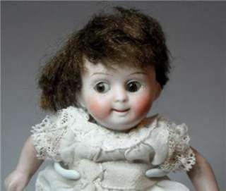 Antique German Googly Doll & Bisque Doll   Complete Presentation Case 