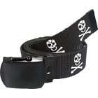 Rothco Black Pirate Jolly Roger Web Belt (54)