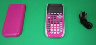   84 PLUS Pink Silver Graphing Calculator TI84+ B129 33317191338  