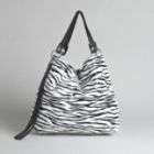 Attention Womens Large Zebra Print Tote Bag