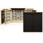 Original Scrapbox Minibox Black Beadboard Scrapbooking Craft Armoire 